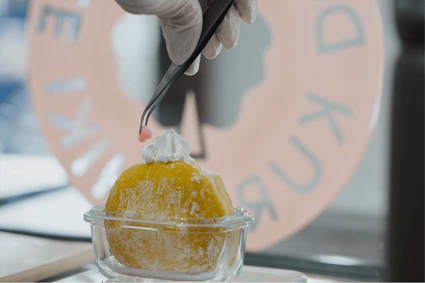 注文してからクリームを詰める生ドーナツ