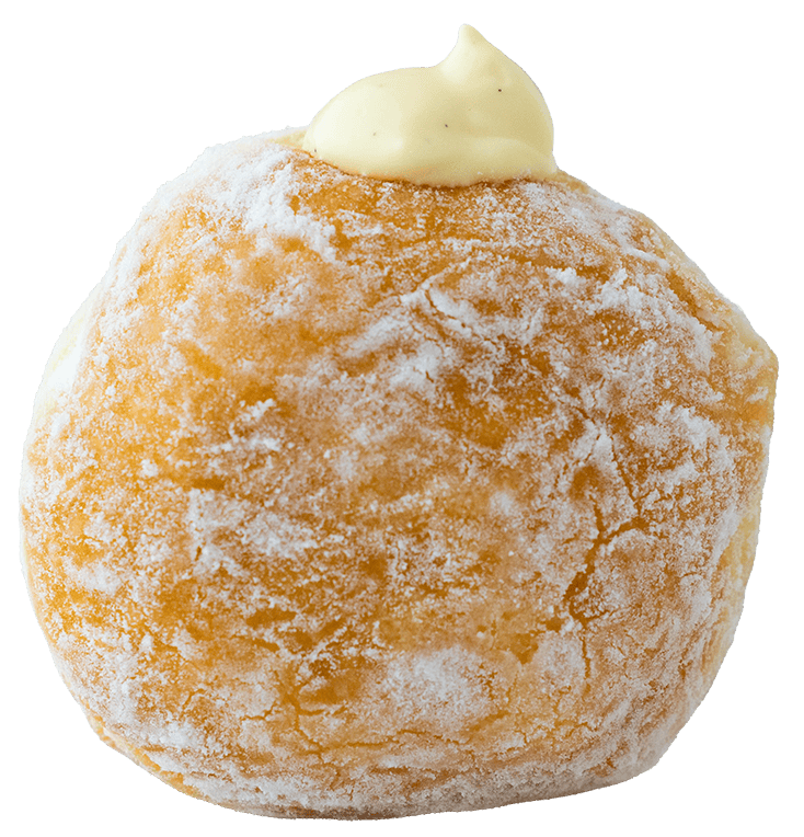 カスタードクリームの生ドーナツ