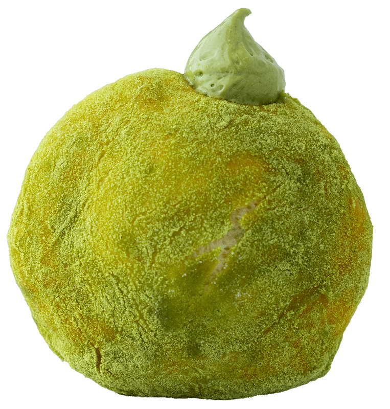 抹茶クリームの生ドーナツ