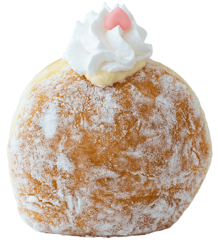 桃カスタードの生ドーナツ